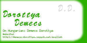 dorottya demecs business card